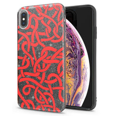 Lex Altern iPhone Glitter Case Red Binding