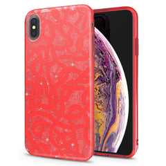 Lex Altern iPhone Glitter Case Red Binding