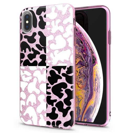 Lex Altern iPhone Glitter Case Geometric Leopard Pattern