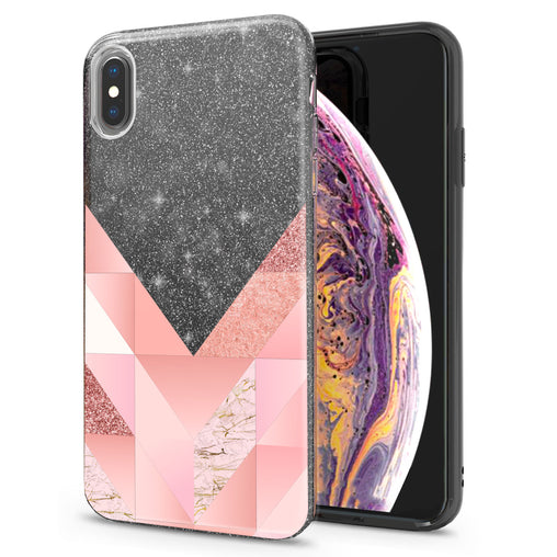 Lex Altern iPhone Glitter Case Pink Abstract