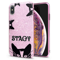 Lex Altern iPhone Glitter Case Cute Black Cats