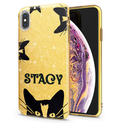 Lex Altern iPhone Glitter Case Cute Black Cats