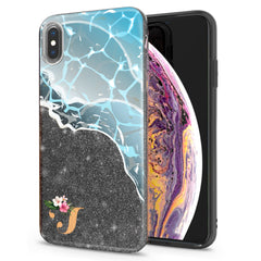 Lex Altern iPhone Glitter Case Blue Wave