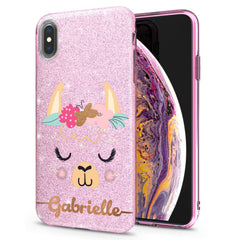 Lex Altern iPhone Glitter Case Cute Llama