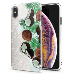 Lex Altern iPhone Glitter Case Coconut Art