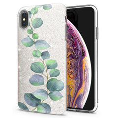 Lex Altern iPhone Glitter Case Eucalyptus Leaves