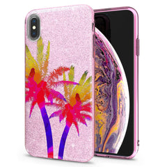 Lex Altern iPhone Glitter Case Bright Palm Trees