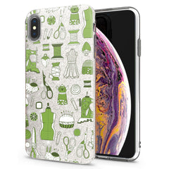 Lex Altern iPhone Glitter Case Green Sewing Accessories