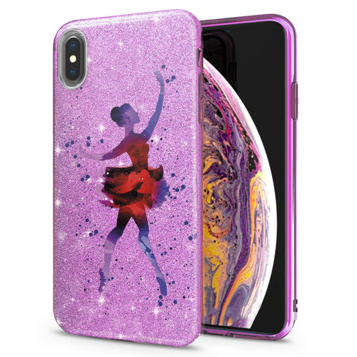 Lex Altern iPhone Glitter Case Watercolor Ballerina