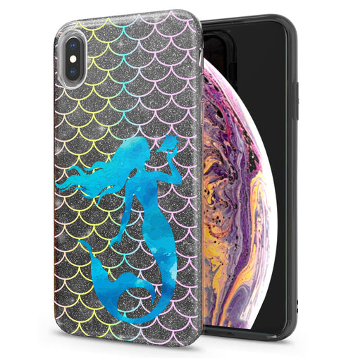 Lex Altern iPhone Glitter Case Blue Mermaid