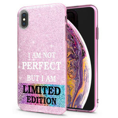 Lex Altern iPhone Glitter Case Brave Quote
