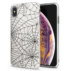 Lex Altern iPhone Glitter Case Black Spiderweb Pattern