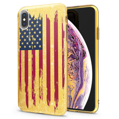 Lex Altern iPhone Glitter Case USA Flag