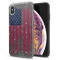 Lex Altern iPhone Glitter Case USA Flag