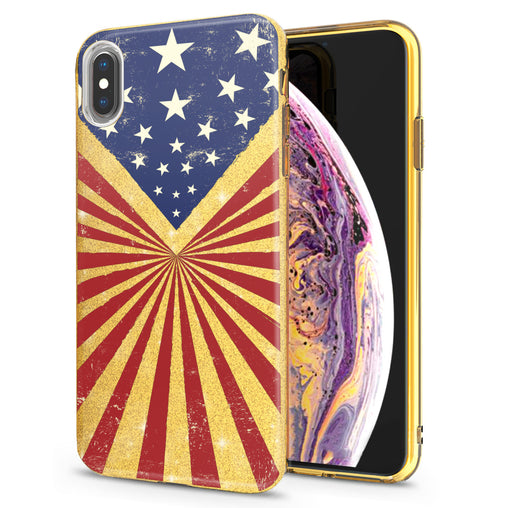 Lex Altern iPhone Glitter Case American Flag