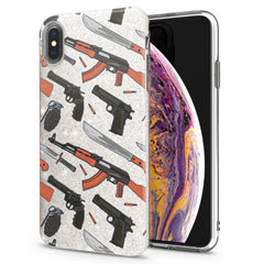 Lex Altern iPhone Glitter Case Weapons Print