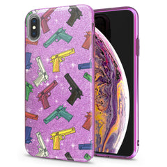 Lex Altern iPhone Glitter Case Colored Weapons