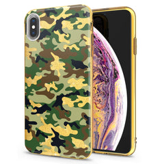 Lex Altern iPhone Glitter Case Green Camouflage