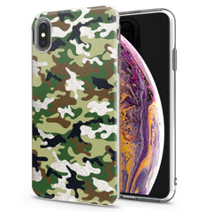 Lex Altern iPhone Glitter Case Green Camouflage