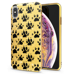 Lex Altern iPhone Glitter Case Doggy Paws Pattern