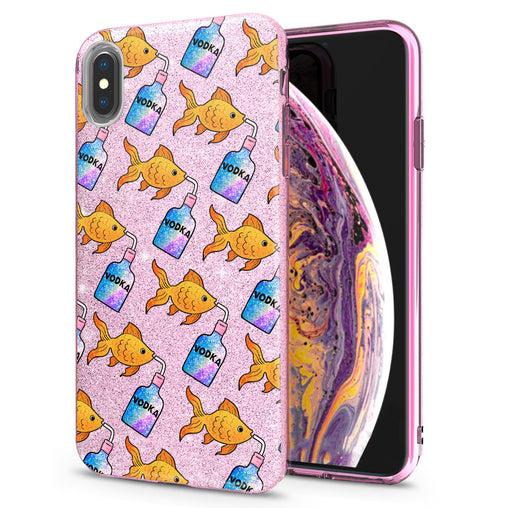 Lex Altern iPhone Glitter Case Drinking Fishes