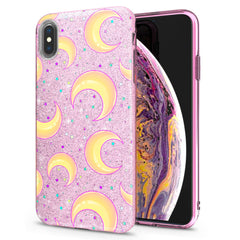 Lex Altern iPhone Glitter Case Cute Moon Pattern