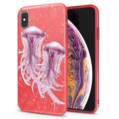 Lex Altern iPhone Glitter Case Pink Jellyfishes