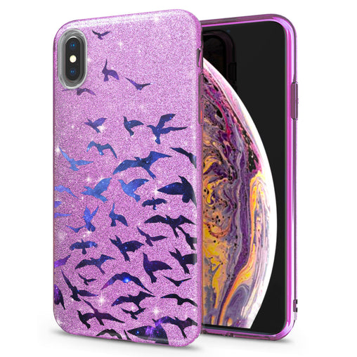 Lex Altern iPhone Glitter Case Purple Crowns