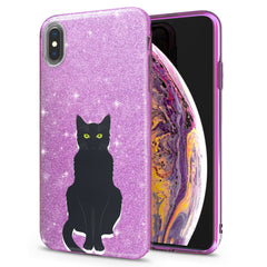 Lex Altern iPhone Glitter Case Black Cat