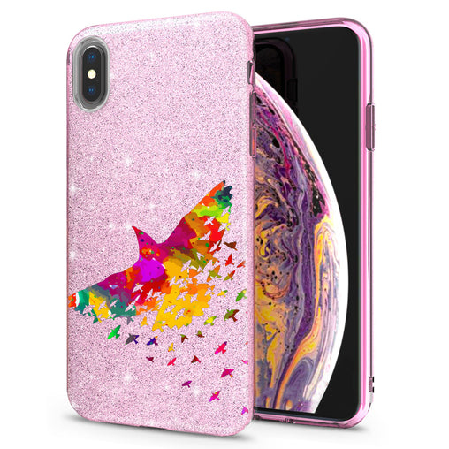 Lex Altern iPhone Glitter Case Abstract Bird