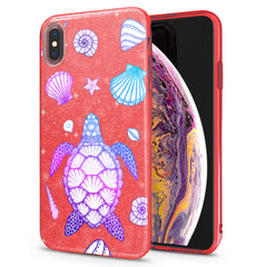 Lex Altern iPhone Glitter Case Tropical Turtle
