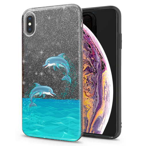 Lex Altern iPhone Glitter Case Jumping Dolphins
