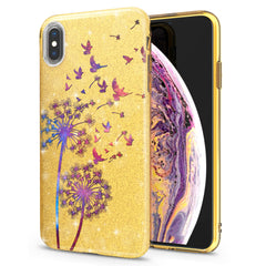 Lex Altern iPhone Glitter Case Birdie Floral Dandelion