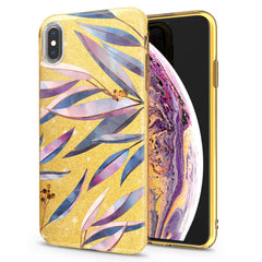 Lex Altern iPhone Glitter Case Purple Branches