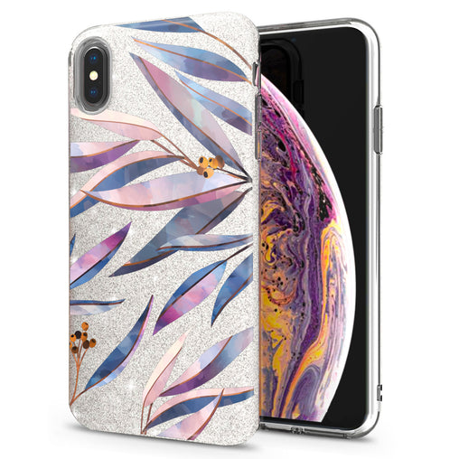 Lex Altern iPhone Glitter Case Purple Branches