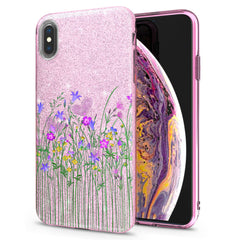 Lex Altern iPhone Glitter Case Cute Wildflowers Art