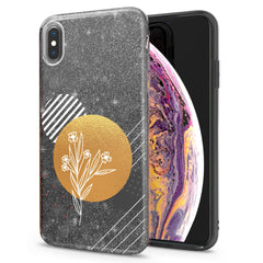 Lex Altern iPhone Glitter Case Minimal Abstract Flower