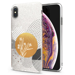 Lex Altern iPhone Glitter Case Minimal Abstract Flower