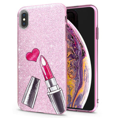 Lex Altern iPhone Glitter Case Heart Lipstick