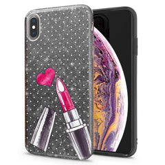 Lex Altern iPhone Glitter Case Heart Lipstick