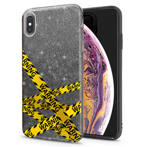 Lex Altern iPhone Glitter Case Warning Tipes