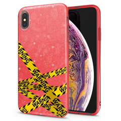 Lex Altern iPhone Glitter Case Warning Tipes