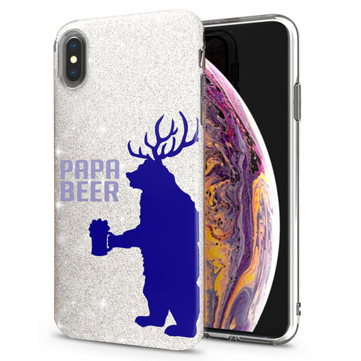 Lex Altern iPhone Glitter Case Papa Beer