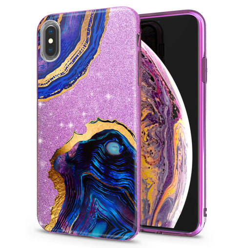 Lex Altern iPhone Glitter Case Purple Agate