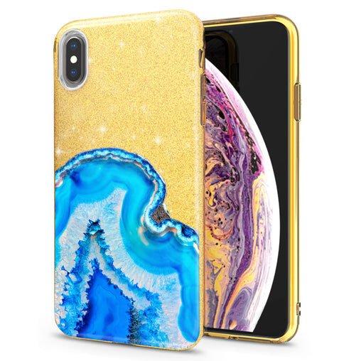 Lex Altern iPhone Glitter Case Blue Stone