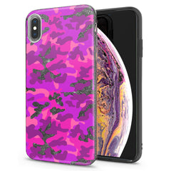 Lex Altern iPhone Glitter Case Pink Camouflage
