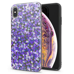 Lex Altern iPhone Glitter Case Purple Circles