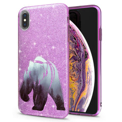 Lex Altern iPhone Glitter Case Forest Bear