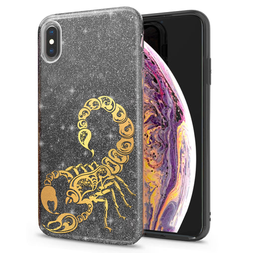 Lex Altern iPhone Glitter Case Yellow Scorpion