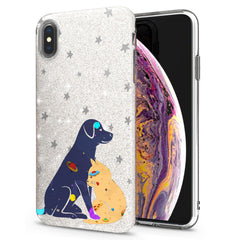 Lex Altern iPhone Glitter Case Cat and Dog